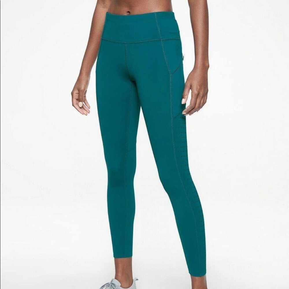 Laser Cut Contender Leggings Athleta Size Med Tall